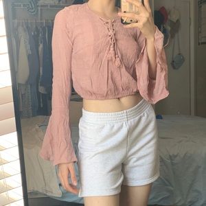 Pink Boho Long Sleeve Shirt